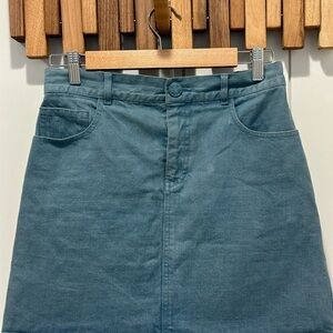 Calvin Klein Teal A-Line Skirt